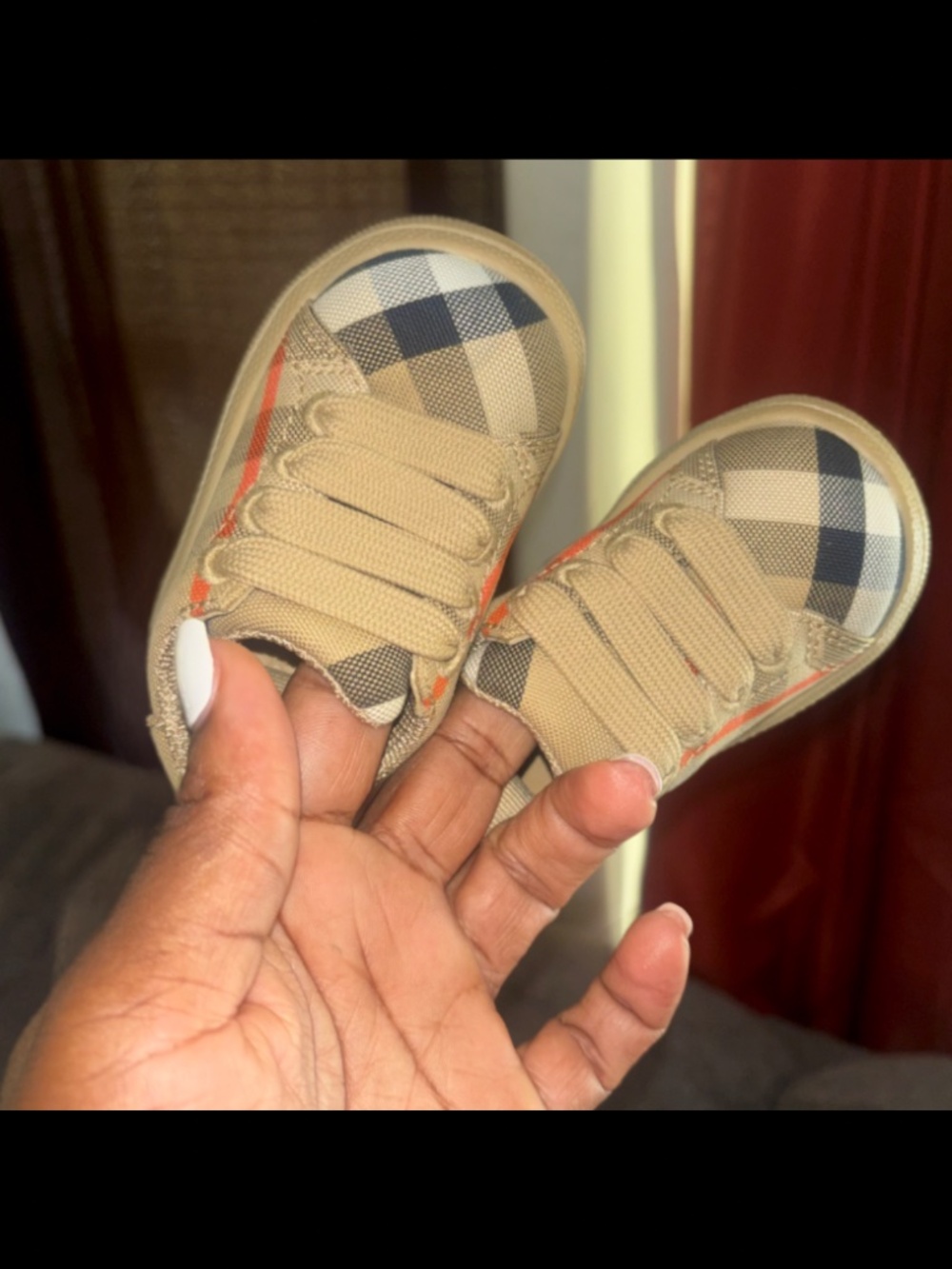 Baby Burberry sneakers size 2